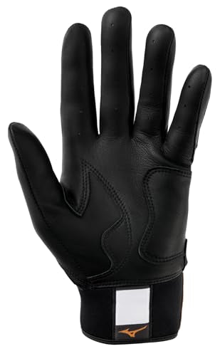 Mizuno Pro Select Youth Baseball Batting Glove - color: Black, size: Medium