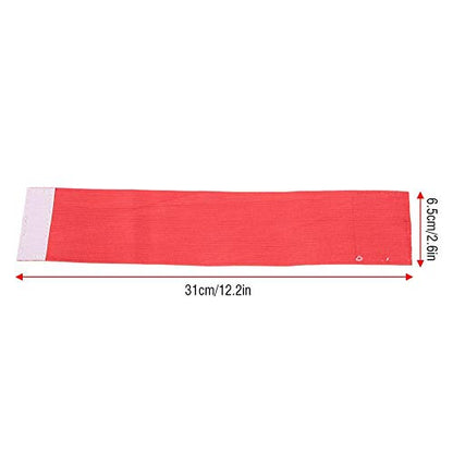 12.2x2.6 in Bright Colors Player Bands, Lightweight Portable Good Texture Captain Arm Bands, Elastic Nylon Hook&Loop for Youth for Adult(red)
