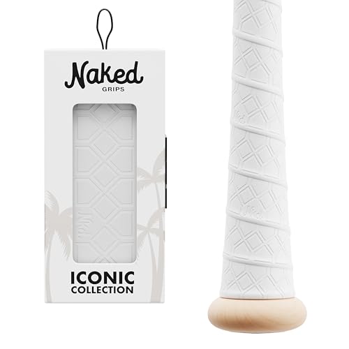 Naked Grips Iconic Collection | 1mm Baseball & Softball Bat Grips - color: Frost White