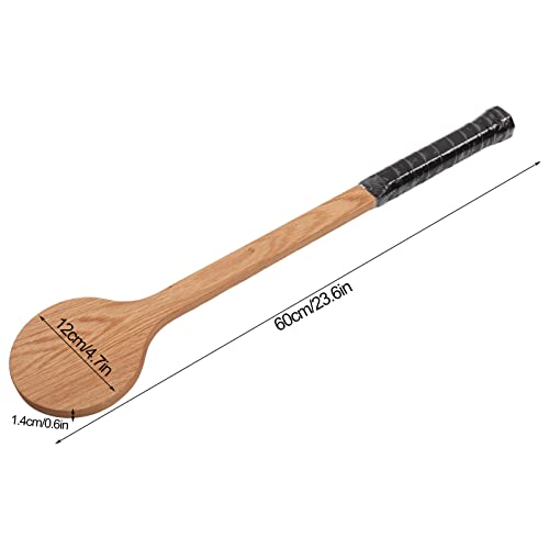 Cryfokt Wooden Tennis Spoon Sticking Practice Tennis Racket Accurately Tennis Pointer Improve Sweet Spot Trainer with Storage Bag for Sports Swing Practice Training Aid - color: 60cm