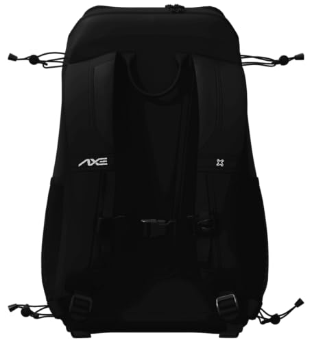 Axe Batpack | Baseball and Softball Backpack | Designed to Carry Bats, Cleats, & All Your Gear - color: Black Onyx