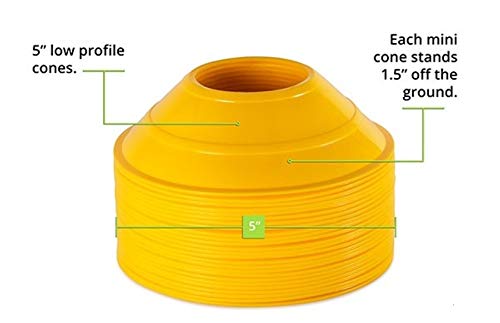 1 Stop Soccer Set of 10 Agility Disc Cones Perfect - color: Blue