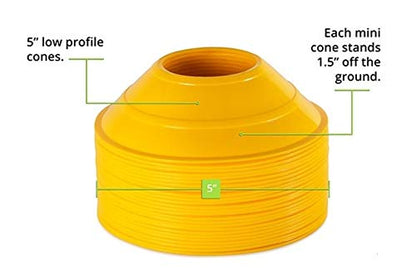 1 Stop Soccer Set of 10 Agility Disc Cones Perfect - color: Blue