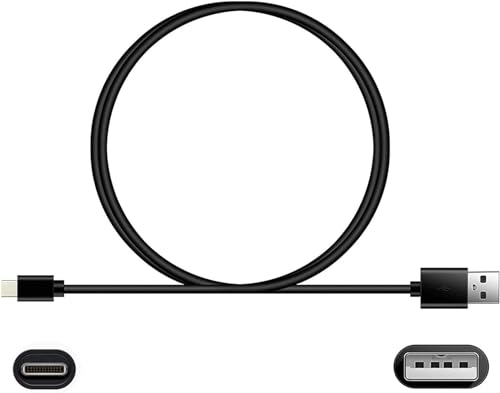 5V AC/DC Adapter + USB C Charging Cable Compatible with Teffim CZK-3693 CZK3693 Electric Ball Pump Volleyball Pump, Basketball Inflator, Football & Soccer Ball Air Pump Power Supply Cable Cord