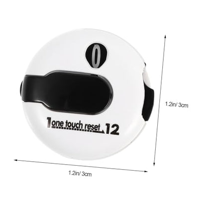 Cabilock Golf Score Counter Hat Clip, White Stroke Clicker Scorer, Portable Golf Scoring Device for Outdoor Play and Training