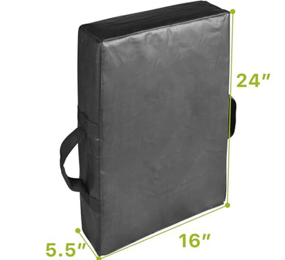 Football Training Blocking Pad: 26x18in Basketball Taekwondo Boxing Training Hitting Shield Tackle with Five Handles for Indoor Outdoor Adult Youth Men Use