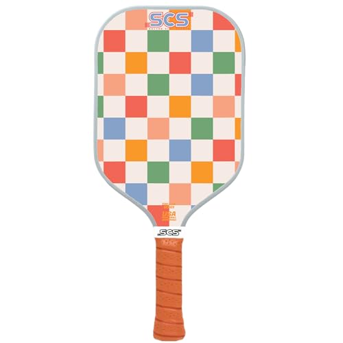 SCS Carbon Fiber Pickleball Paddle – USAPA Approved 2024 – Lightweight, Enhanced Spin, Sure-Grip Handle – Evo-Lite Series for Intermediate Players - color: Willow