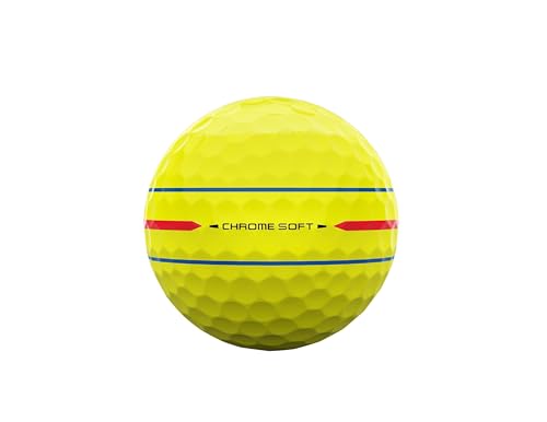 Callaway Golf Chrome Soft 2026 Golf Balls - color: 360 Yellow Triple Track