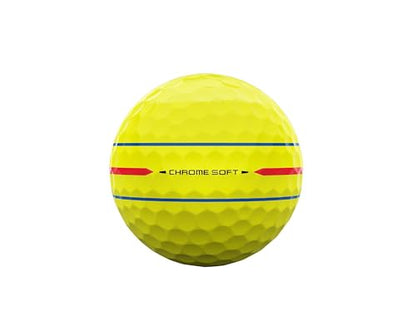 Callaway Golf Chrome Soft 2026 Golf Balls - color: 360 Yellow Triple Track