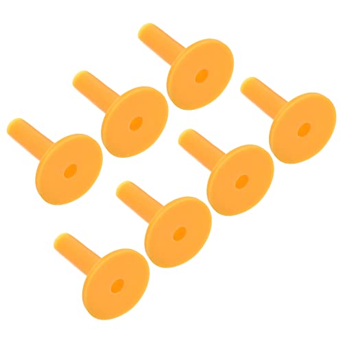 PATIKIL Rubber Golf Tee, Tall Training Driving Range Tee Stable Ball Holder for Outdoor Indoor Hitting Mat - color: Yellow, size: 2.7 Inch