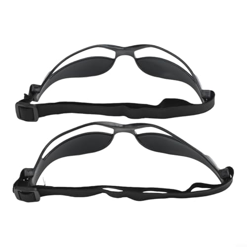 8PCS Basketball Dribbling Training Glasses, Adjustable Elastic Band Plastic Frame Sports Training Eyewear for Teens