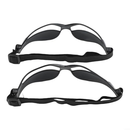 8PCS Basketball Dribbling Training Glasses, Adjustable Elastic Band Plastic Frame Sports Training Eyewear for Teens
