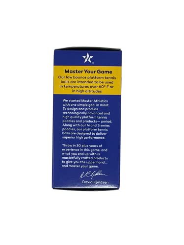 Master Athletics Low Bounce Platform Tennis Balls (Case)