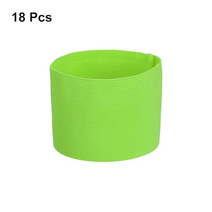 YOKIVE Captain Armbands, Elastic Armband Soccer Captain Arm Band - color: Fluorescent Green