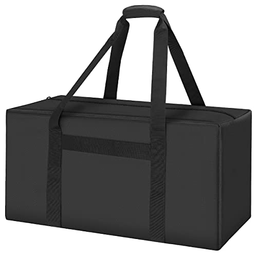 24inch Sports Duffel Travel Bag, 56L Duffel Tote Bag with Upgrade Zipper, Water Resistant & Foldable Equipment Storage Bag for Camping Tent Tripod Fishing - size: 24x12x12 inch