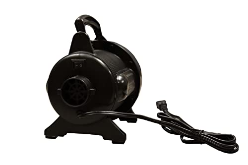 1HP Electric Air Pump for Inflatables with Halkey Roberts Valve Adapter, 1000W High Pressure Inflatable Pump for SUPs, Air Track Mats, Bubble Soccer & Zorb Balls