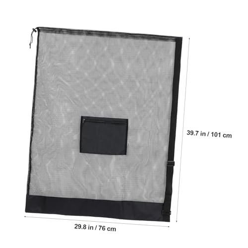 Large Mesh Ball Bag for Soccer Volleyball and Basketball Sturdy Drawstring Sports Equipment Storage Bag for Players for Team Gear