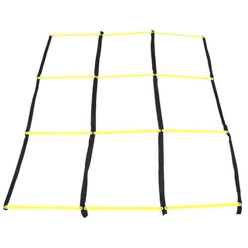 Toddmomy Training Ladder for Footwork: Nine-Square Agility Ladder Soccer and Football Training - Portable Rope Design for Speed and Agility Workouts