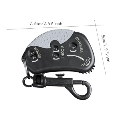 Colaxi Golf Score Counter Golf Stroke Counter Small Scorekeeper with Clip for Training Practice