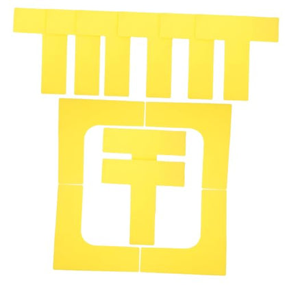 Kisangel 12pcs Court Marking Kit Durable Wind Resistant Lines for Easy Outdoor Sports Boundary Layout for Basketball Soccer Other Games Weatherproof User Friendly Design