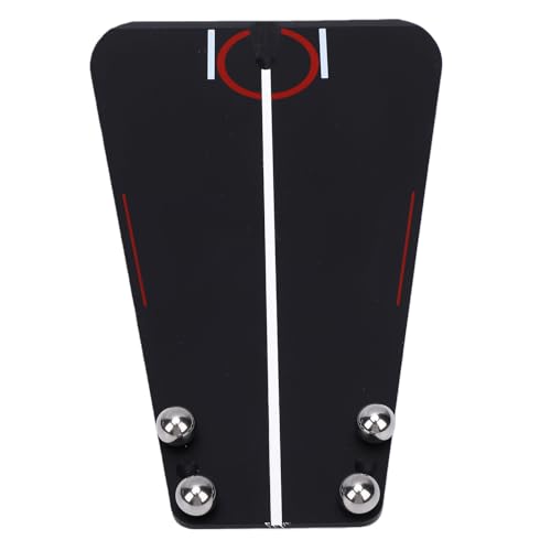 CHICIRIS Golf Putting Mirror Trainer, Alignment Aid with Putter Gate and Adjustable Steel Ball for Indoor Outdoor Practice, Portable Design with Carry Pouch