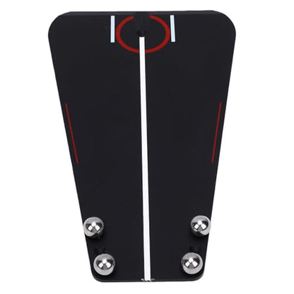 CHICIRIS Golf Putting Mirror Trainer, Alignment Aid with Putter Gate and Adjustable Steel Ball for Indoor Outdoor Practice, Portable Design with Carry Pouch