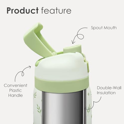 Botanical Insulated Stainless Steel Water Bottle with Straw for Sports and Travel, 32oz, Gifts for Women Girls Friends Teens Birthday Christmas - color: Botanical 1