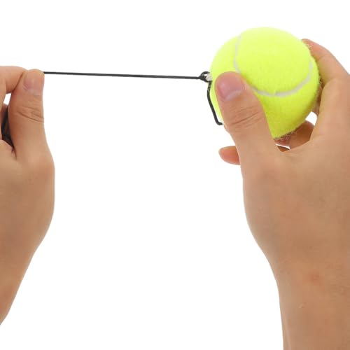 3 Pcs Tennis Trainer Rebound Ball with String for Solo Practice Lightweight Training Tennis Trainer Rebound Ball Indoor Train Device for Beginners and Adults