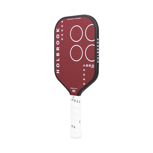 Holbrook Aero Series Edgeless Pickleball Paddle: USAPA Approved, Carbon Fiber Surface, Foam Polypropylene Core, Widened Sweet Spot, Controlled Touch