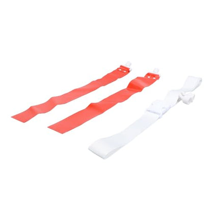Flag Football Belts, 2 Flags per Belt with Adjustable Buckle Design for Kids Adults, Football Training Accessories for Outdoor Sports Games (Red)