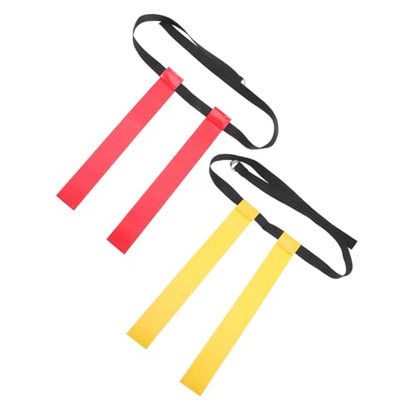 2pcs Football Flag Set Waist Flags Belts for Training for Youth and Adults Portable and Lightweight for Fun Games