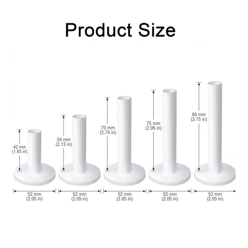 5Pcs Rubber Golf Tees for Mats, Mixed Size Set, Unbreakable Stable Driving Range Teesfor Golf Simulator Practice Mats
