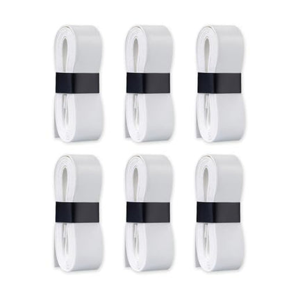 Overgrips,Pickleball Paddle Grip Tape White Replacement Grip Wrap for Pickleball Tennis Badminton Racket, Breathable, Quick Dry (6PCS)