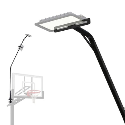 Basketball 2-in-1 Backstop Net+Light Mount System, Standalone Backstop Net, Standalone Light Mount Frame for Backyard Family Play, Fits Standard Hoops(Light NOT Included) - size: 5"×5", style: Standalone Light Frame