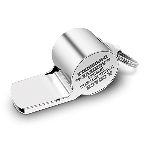 Whistles with Lanyard, Coach Whistle, Gifts, Coach Gifts for Men Women-1 - color: Silver 13, style: Rugby