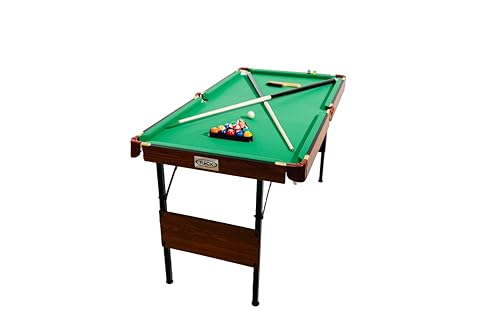 RACK Crux 55-inch Folding Billiard/Pool Table – Portable, Space-Saving Foldable Design - style: Mint Green Original