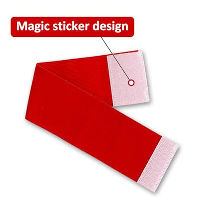 18 Pieces Multiple Colour Football Soccer Captain's Armbands,Elastic Adjustable Armbands Funeral Mourning Band Anti-Drop Armbands for Multipurpose Use,DIY,Sport Team Badges