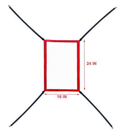 Strike Zone Target for Baseball Softball net, Throwing Pitching Hitting Batting Catching Practice Target, Pitcher Accuracy Training Aids