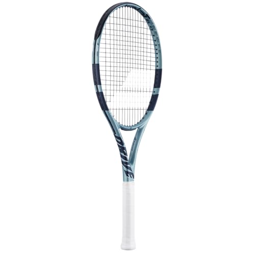 Babolat Evo Drive 2nd Gen Tennis Racquet Strung with 16g Syn Gut at Mid-Range Tension - color: Black String, size: 4 1/8" Grip