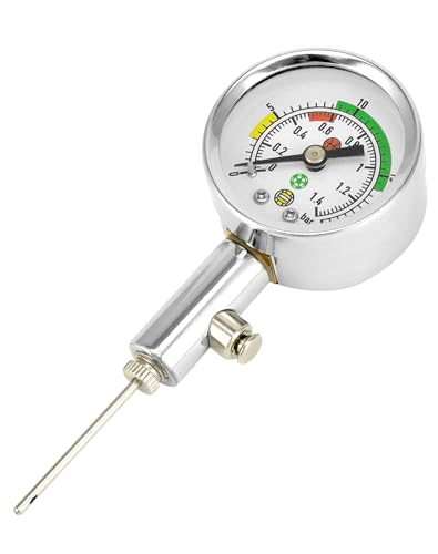 QWORK Ball Pressure Gauge, Professional Accurate Air Pressure Measurement for Various Sports Balls