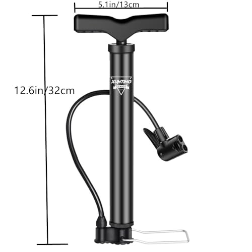 Ball Pump with Needle,Nozzle and Extension Hose for Football,Basketball,Volleyball, Rugby, Balloon & Other Inflatables Perfect Bike Pump for All Bikes