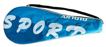 27" Tennis Racket with One-Piece Aluminum Frame – Lightweight Racquet with L1 Handle for Beginners and Advanced Players – Includes Carrying Case – Durable and Easy to Swing - Blue