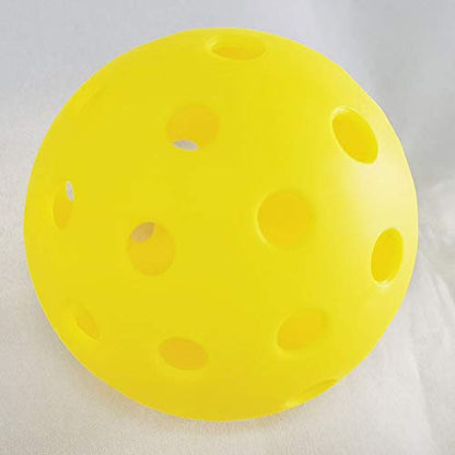 Mike Indoor Sports Pickleball Balls, Specifically Optimized Design Pickleball Balls, Flight Trajectory is Stable, 4 Yellow Balls and 4 Orange Balls Pack of 8 with A Mesh Bag