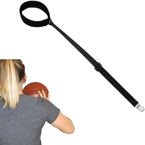 Straight Shot Basketball Shooting Training Aid Keeps Elbow in & Follow Thru Straight for Kids and Youth Player – Black