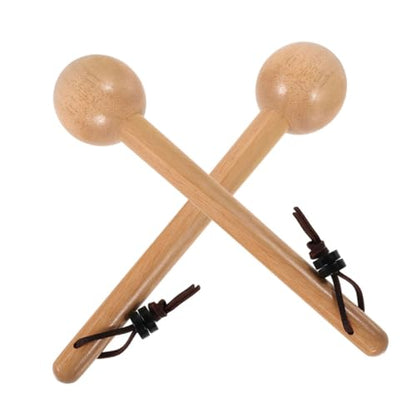 Sosoport 2Pcs Baseball Glove Mallet Softball Glove Shaping Tool Durable Wooden Mallet for Catchers Mitt Design for Optimal Pressure and Comfort