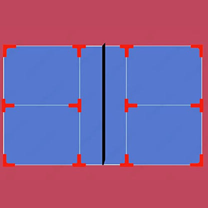 Aoneky Portable Pickleball Court Line Markers Kit, 12-Pack PVC Boundary Markers with 4 L-Shaped & 8 T-Shaped Corners for Outdoor Driveway Backyard Tennis Badminton, No Tape Needed, Reusable