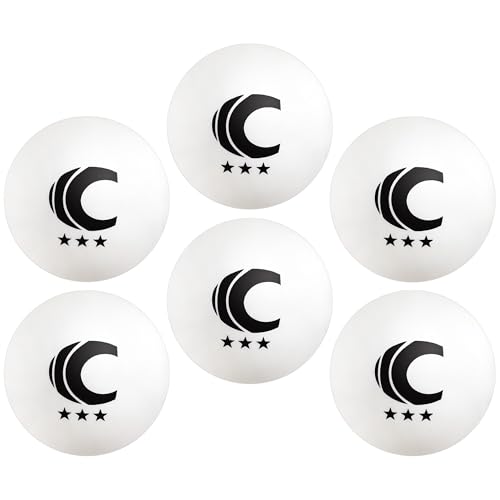 Cannon Sports 3-Star Table Tennis Balls - Professional Table Tennis Balls for Indoor & Outdoor Play - Perfect for Competition & Casual Games - Beer Pong Balls for Table Games - color: White, size: 6 Pack
