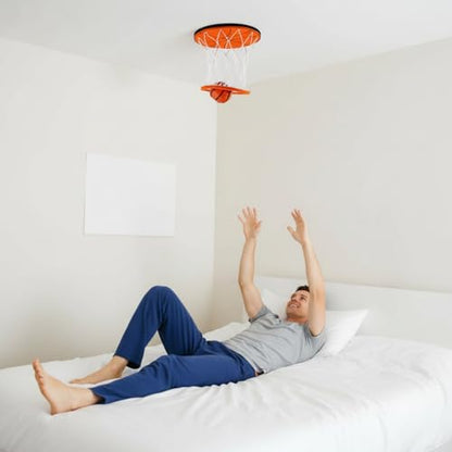 Hanging Indoor Basketball Hoop On Ceiling Sport Swish Hoops with Ball