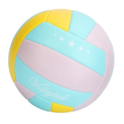 SUNGOOYUE Size 5 Volleyball, Soft High Elasticity PVC Indoor Outdoor Training Ball with Special Air Nozzle Design, for Gym Field Games and Recreational Activities