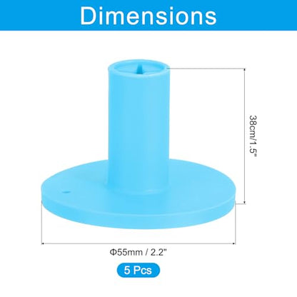 PATIKIL Rubber Golf Tees, Golf Rubber Tee Indoor Outdoor Practice Ball Holder for Driving Range Turf Mats - color: Blue